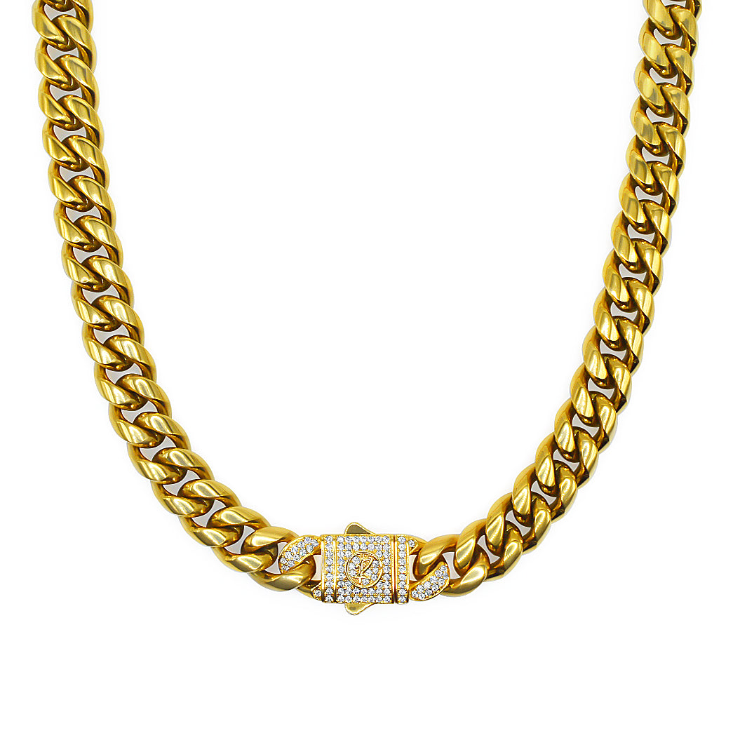 Signature Cuban Link Bracelet - 12mm, Size 7, 18K - The GLD Shop