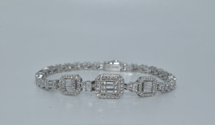 Baguette Mix Tennis Bracelet Ringz & Tingz Jewels