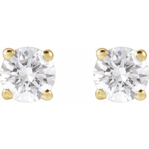Lab-Diamond Stud Earrings - 4mm Ringz & Tingz Jewels