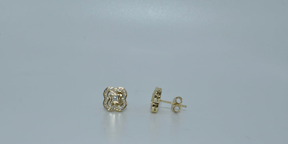 Couture Clover Stud Earrings Ringz & Tingz Jewels