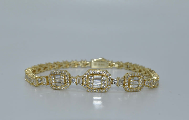 Baguette Mix Tennis Bracelet Ringz & Tingz Jewels