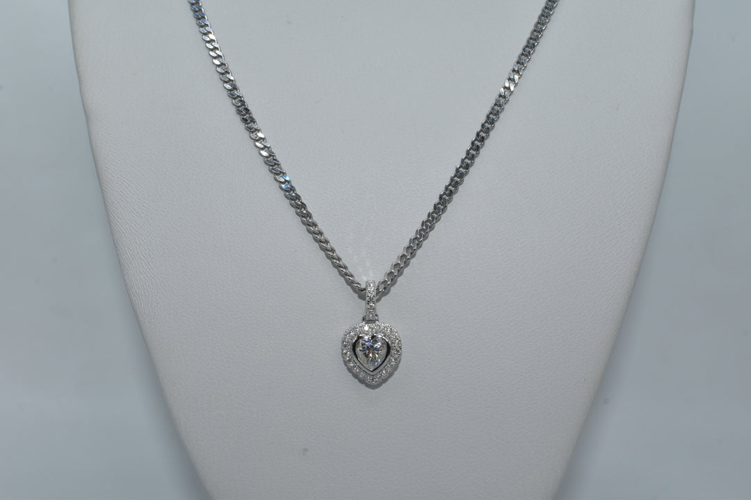 Moissanite Heart Pendant Ringz & Tingz Jewels