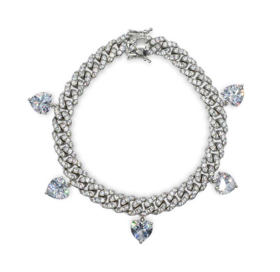 Heart Charms Anklet Ringz & Tingz Jewels