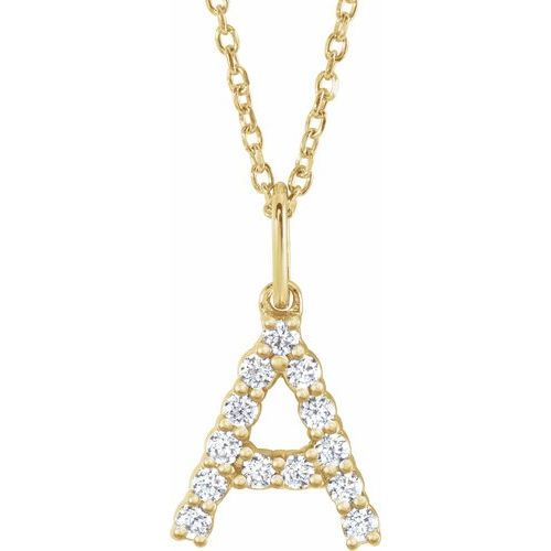 Diamond Initial Necklace Ringz & Tingz Jewels