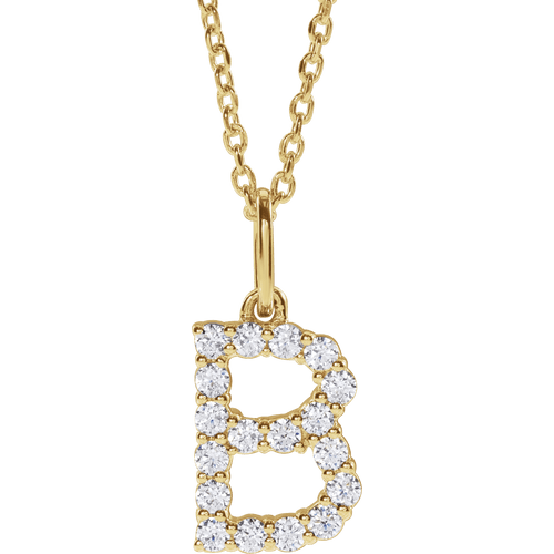 Diamond Initial Necklace Ringz & Tingz Jewels