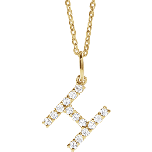 Diamond Initial Necklace Ringz & Tingz Jewels
