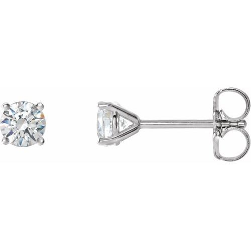 Round Diamond Stud Earrings - 5mm Ringz & Tingz Jewels