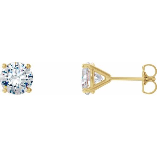 Round Diamond Stud Earrings - 5mm Ringz & Tingz Jewels