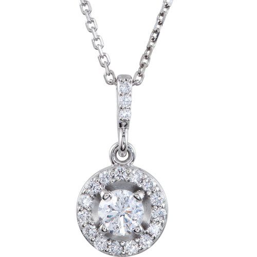 Halo Diamond Pendant Ringz & Tingz Jewels