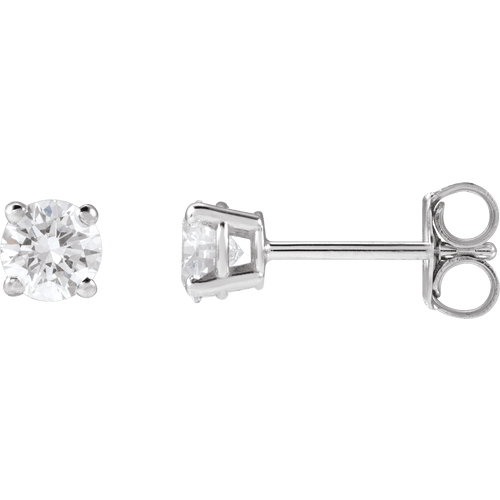 Lab Grown Diamond Stud Earrings - 4 MM Ringz & Tingz Jewels