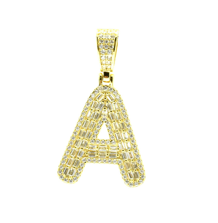 Baguette Initial Pendant Ringz & Tingz Jewels