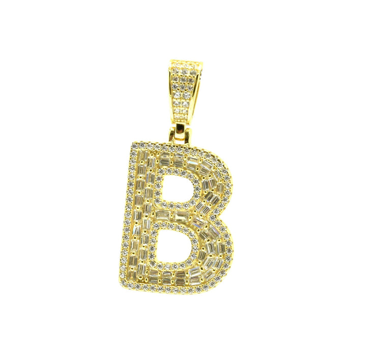 Baguette Initial Pendant Ringz & Tingz Jewels