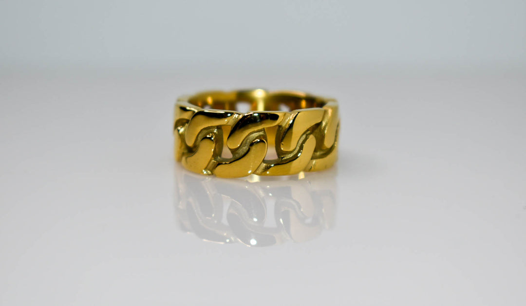Men's Plain Cuban Link Ring Ringz & Tingz Jewels