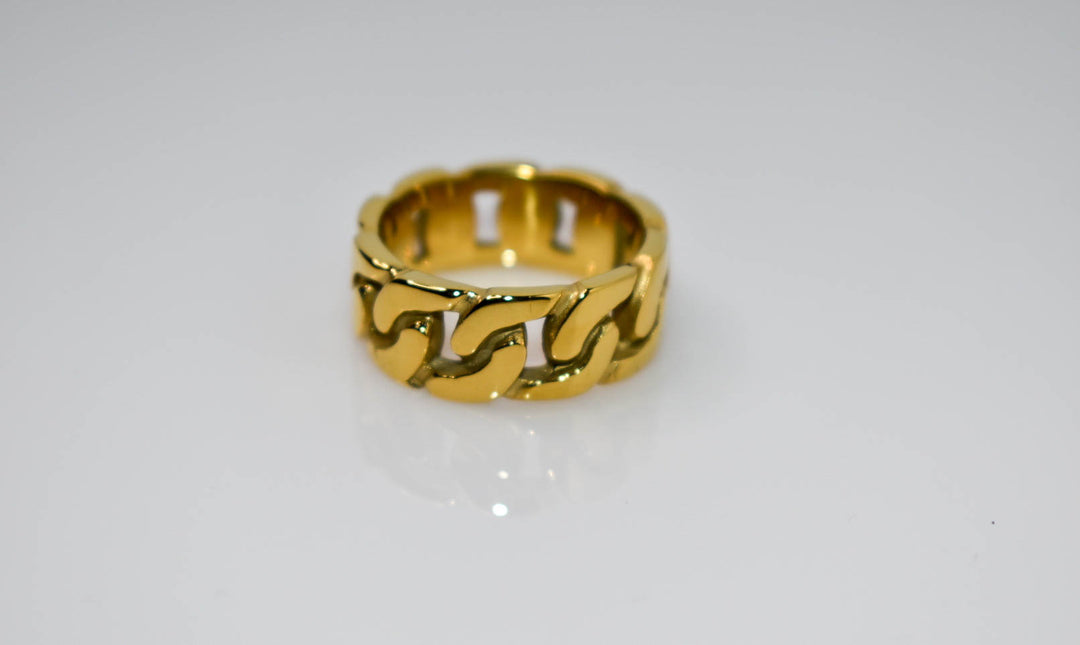 Men's Plain Cuban Link Ring Ringz & Tingz Jewels