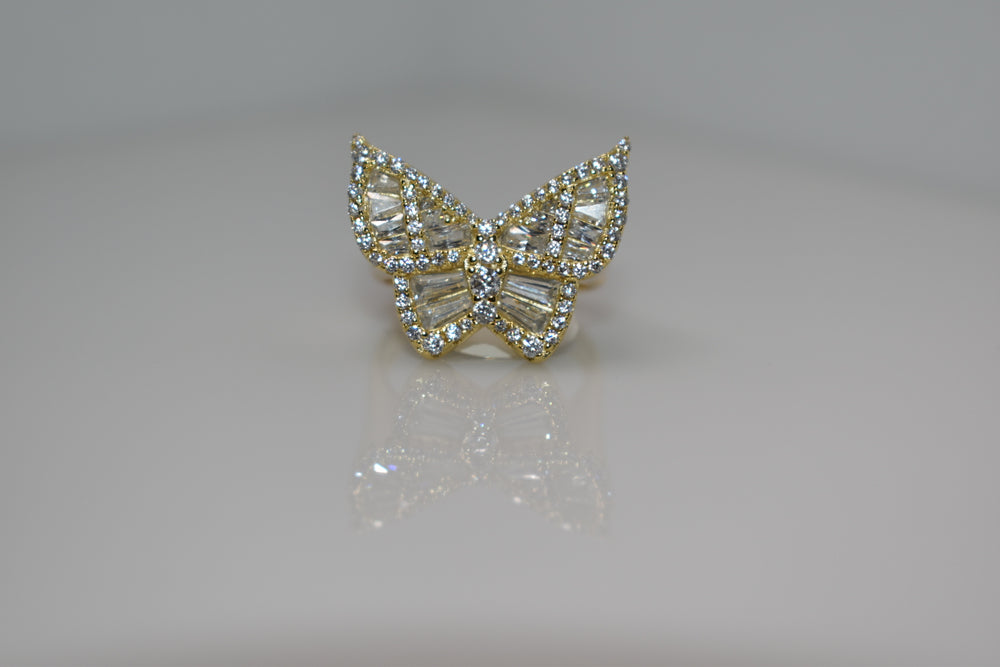 Baguette Butterfly Ring Ringz & Tingz Jewels