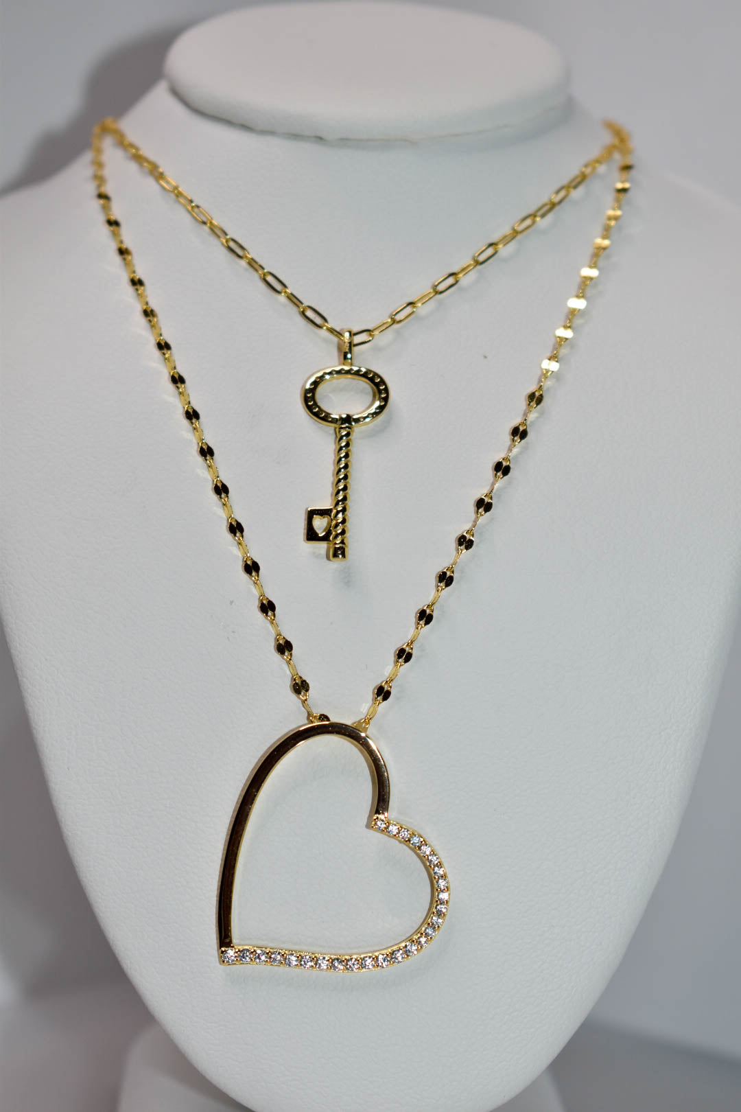 'LOVE' Layered Necklace Set Ringz & Tingz Jewels