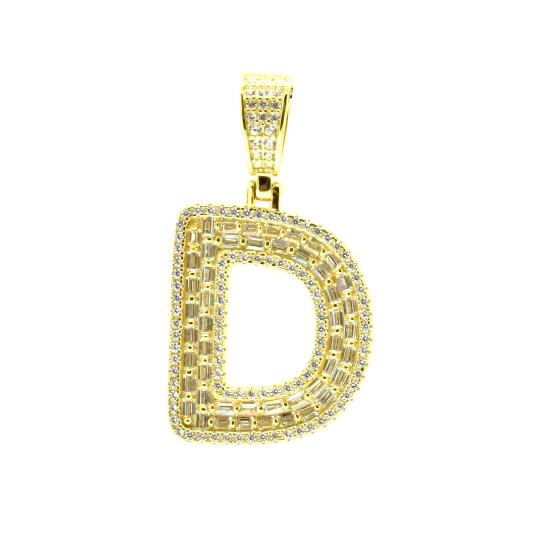 Baguette Initial Pendant Ringz & Tingz Jewels