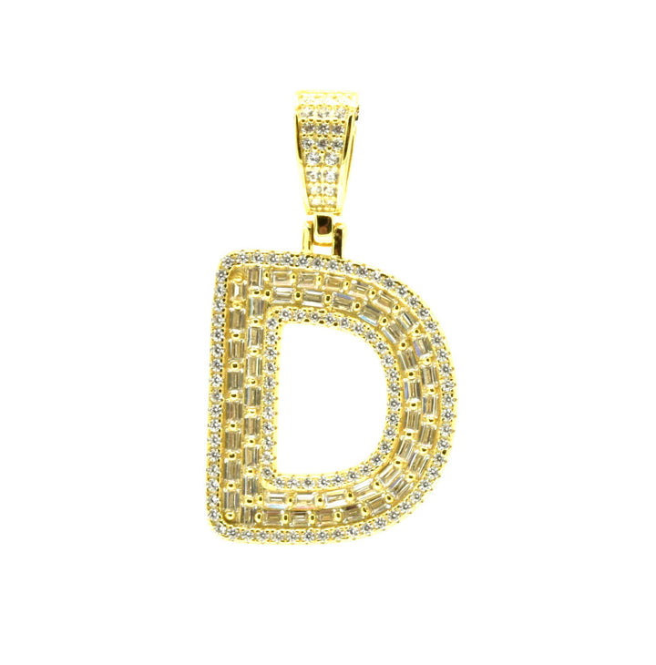 Baguette Initial Pendant Ringz & Tingz Jewels