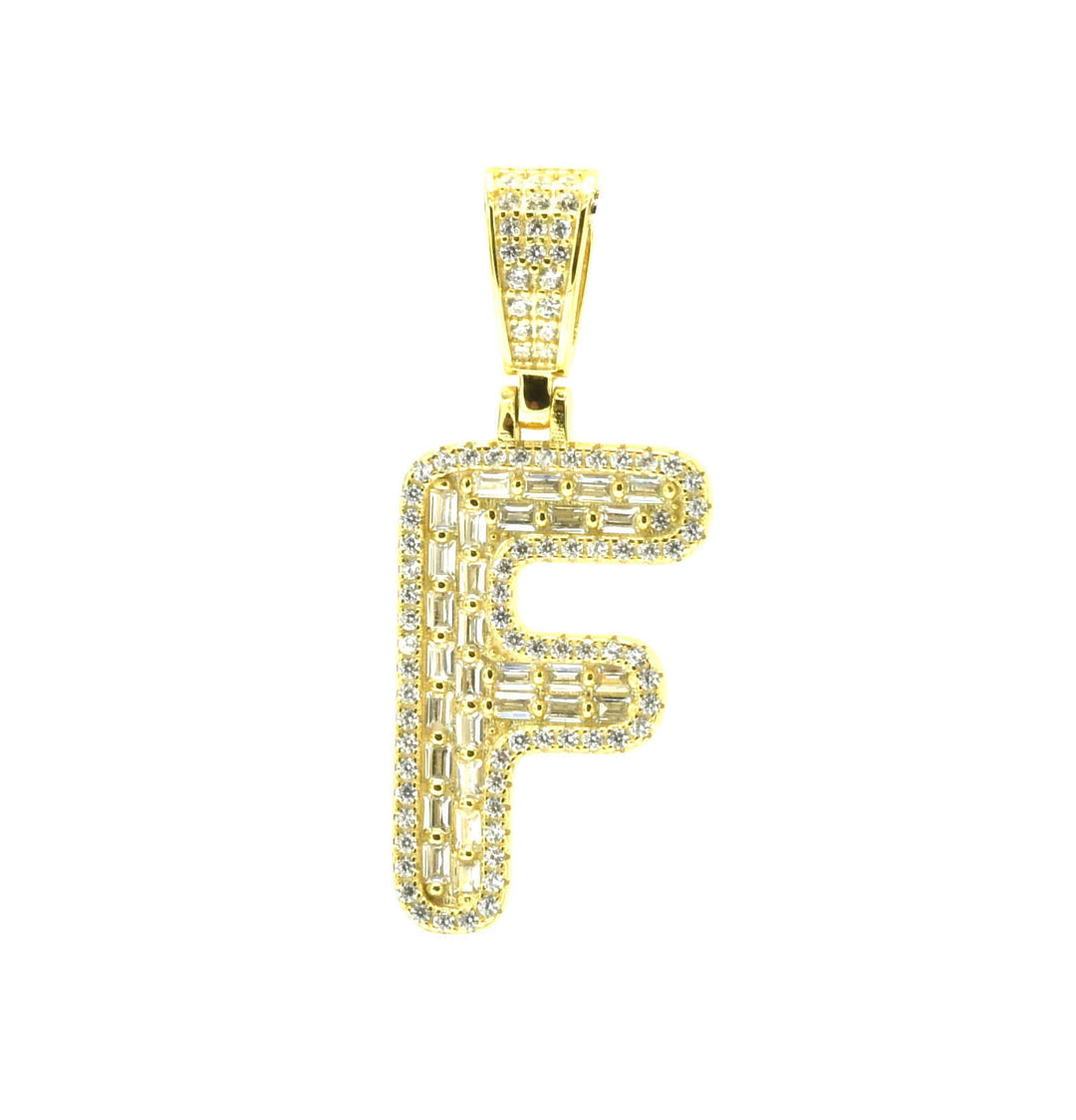 Baguette Initial Pendant Ringz & Tingz Jewels