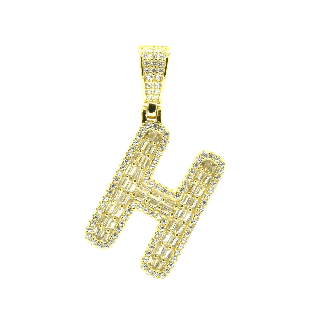 Baguette Initial Pendant Ringz & Tingz Jewels