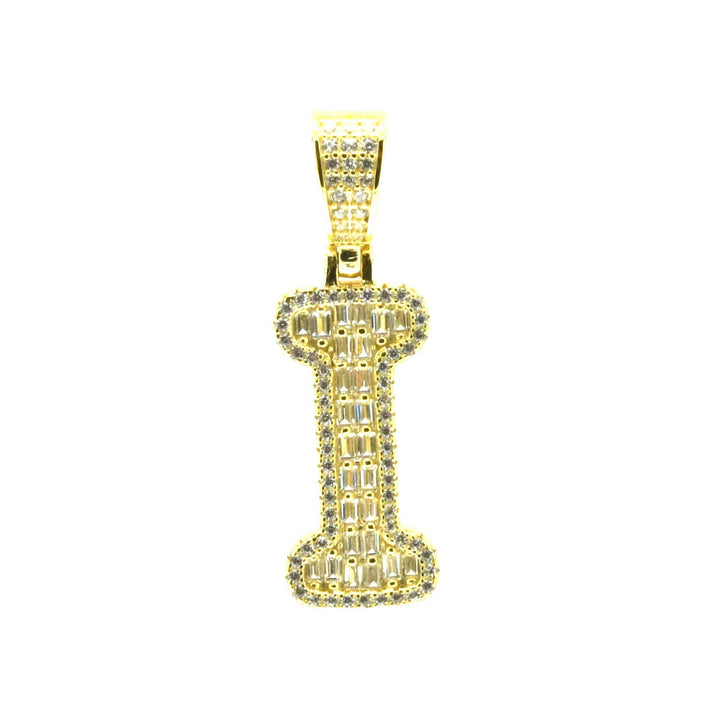 Baguette Initial Pendant Ringz & Tingz Jewels