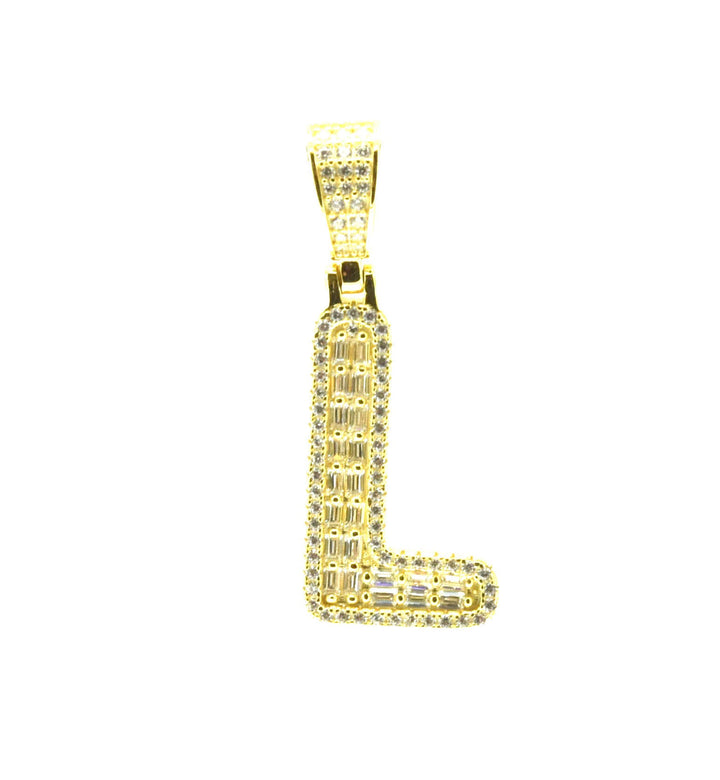 Baguette Initial Pendant Ringz & Tingz Jewels