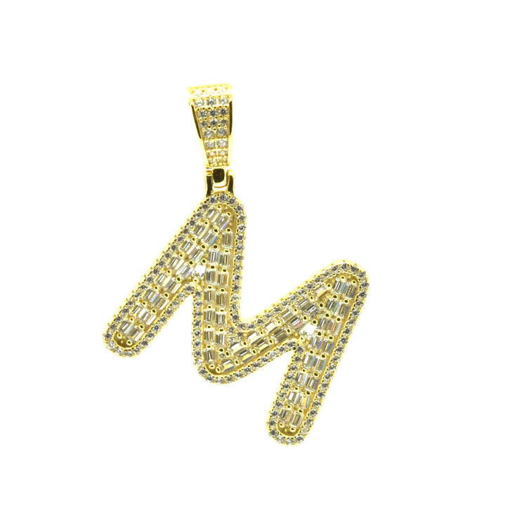 Baguette Initial Pendant Ringz & Tingz Jewels