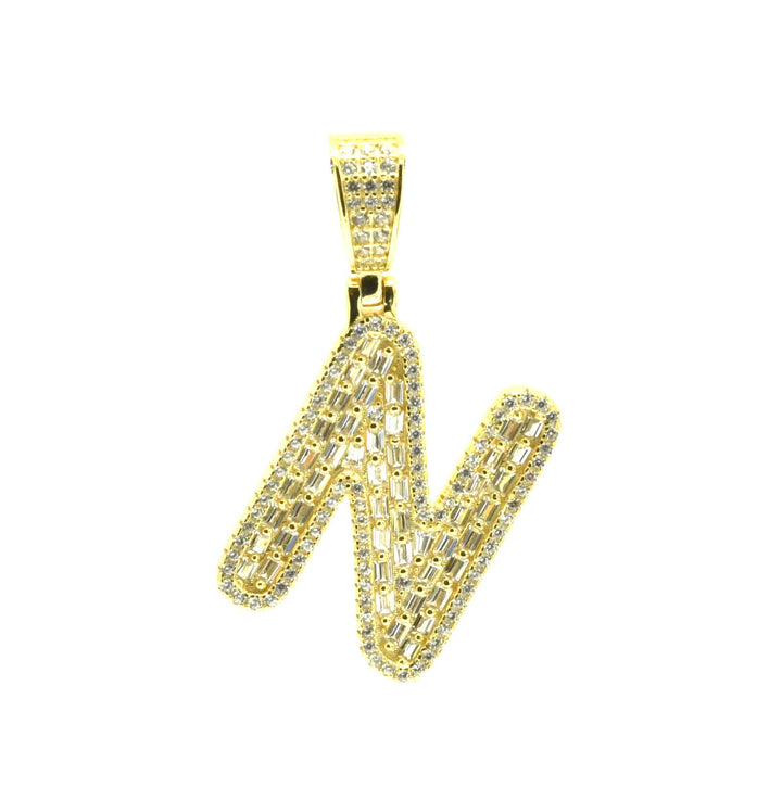 Baguette Initial Pendant Ringz & Tingz Jewels