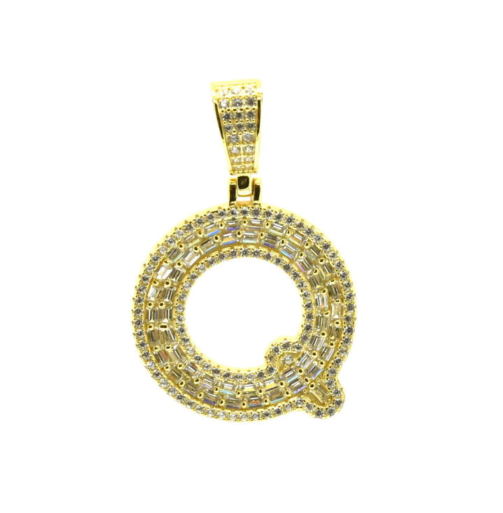 Baguette Initial Pendant Ringz & Tingz Jewels