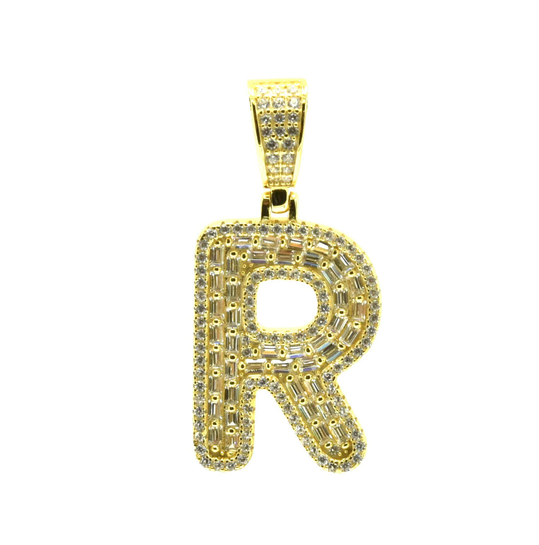 Baguette Initial Pendant Ringz & Tingz Jewels