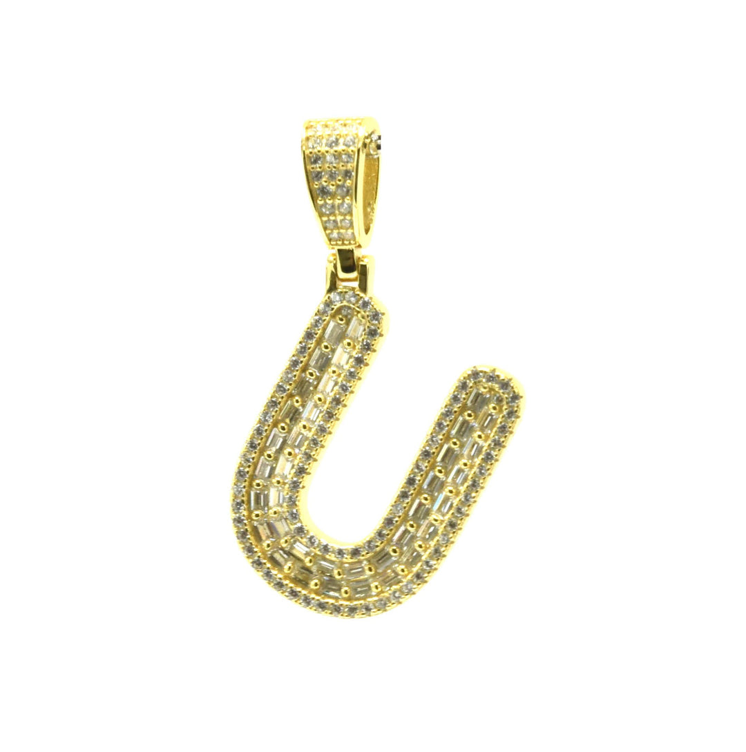 Baguette Initial Pendant Ringz & Tingz Jewels