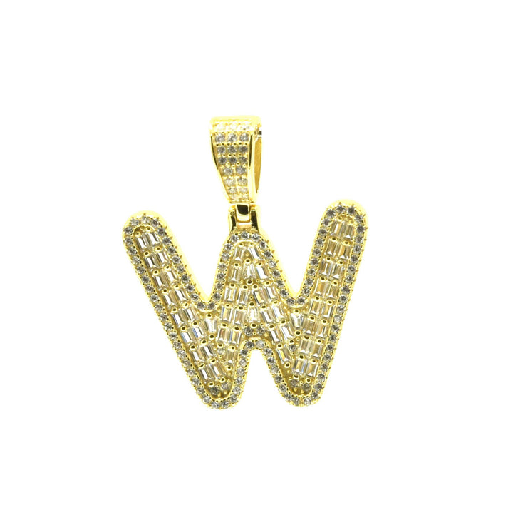 Baguette Initial Pendant Ringz & Tingz Jewels