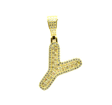 Baguette Initial Pendant Ringz & Tingz Jewels