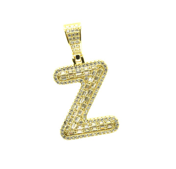 Baguette Initial Pendant Ringz & Tingz Jewels